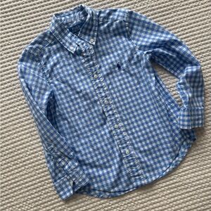 Polo by Ralph Lauren Kids Blue Gingham Shirt